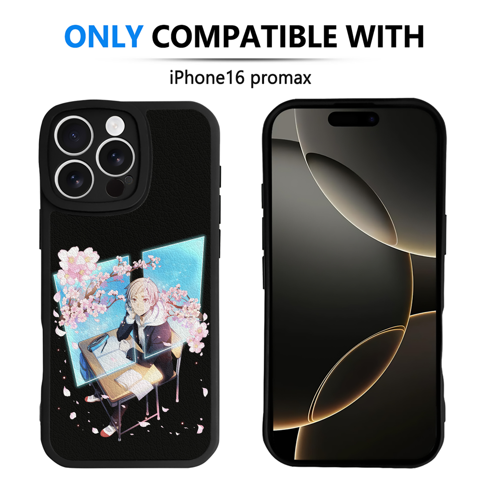 （画像用） 文豪ストレイドッグス Bungo Stray Dogs 【iPhone 16シリーズ対応】シリコンスマホケース（レザー調） 材質：シリコン